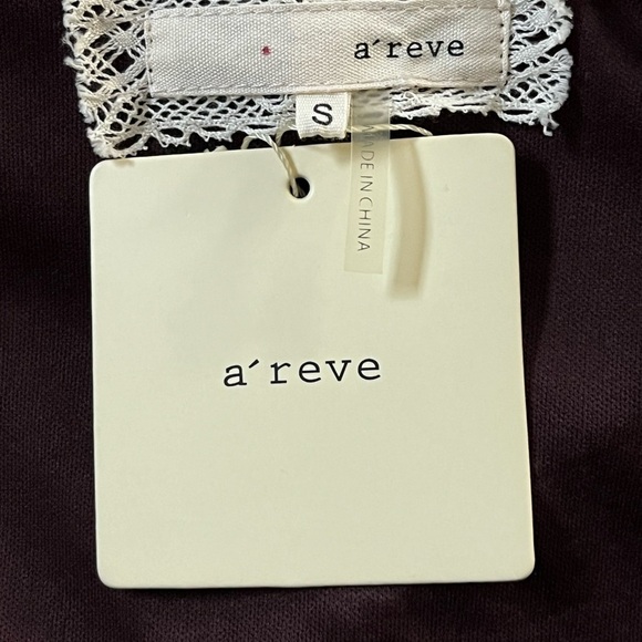 NWT Anthropologie A’reve Lace Romantic Dress Teal Brown Long Sleeve Size Small - Picture 9 of 16